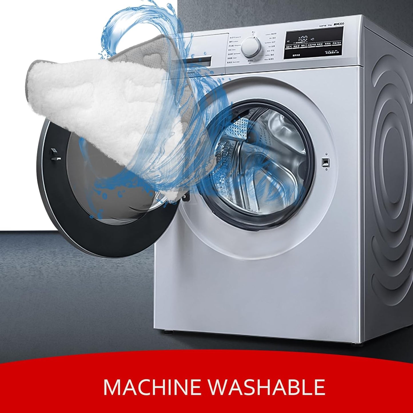 Dog Crate Mat- Soft ,Soft Plush Dog Bed Pad Machine Washable Crate Pad, Anti-Slip Bottom, White