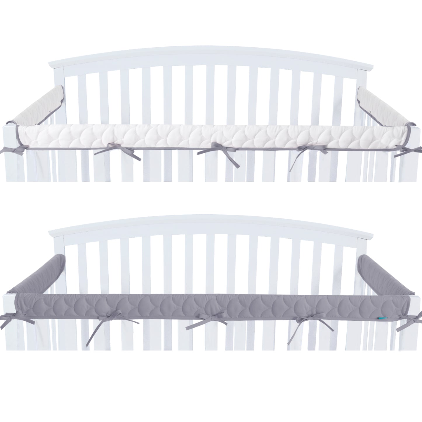 3 Pieces Crib Rail Cover for Teething – Soft Padded Crib Rail Protector | Crib Teething Guard & Crib Rail Guard for Baby Toddlers