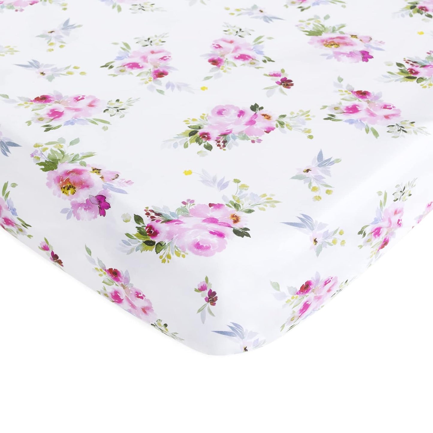 Pack n Play Sheet | Mini Crib Sheet - 2 Pack, Ultra-Soft Microfiber, Fits Graco Pack and Play, White Star-Moonsea Bedding