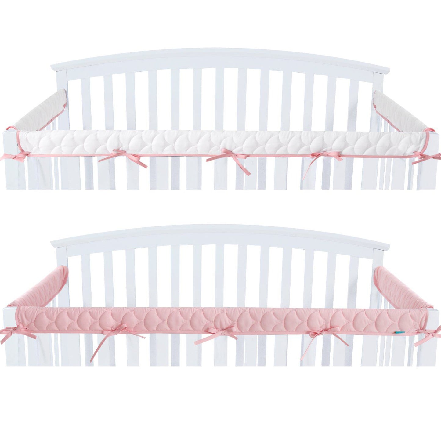 3 Pieces Crib Rail Cover for Teething – Soft Padded Crib Rail Protector | Crib Teething Guard & Crib Rail Guard for Baby Toddlers