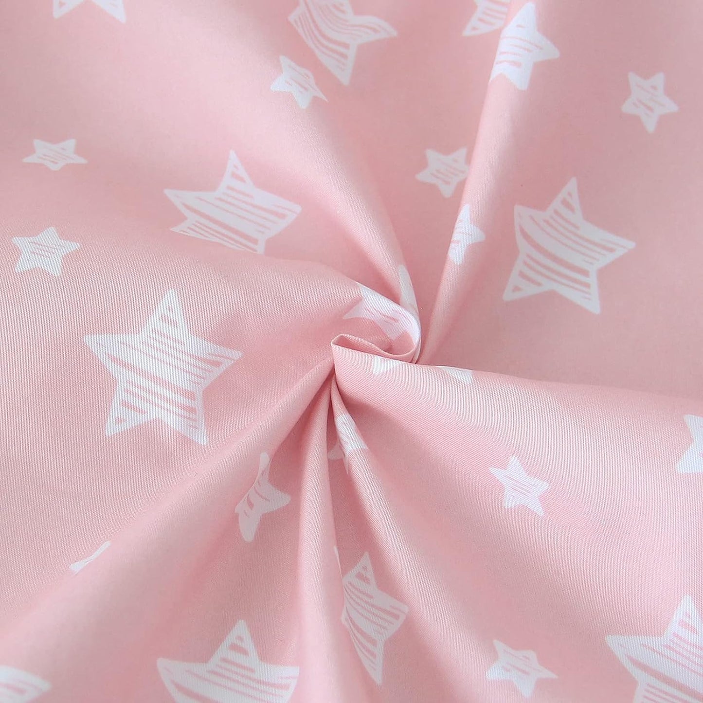 Pack n Play Sheet | Mini Crib Sheet - Ultra-Soft Microfiber, Fits Graco Pack and Play, Pink Star