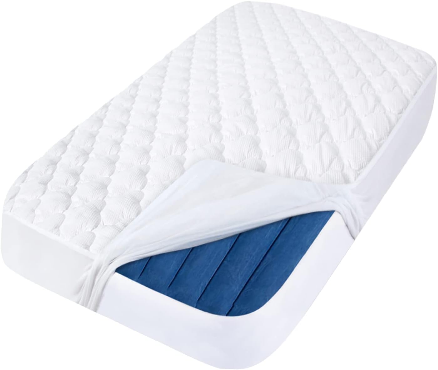 Toddler Air Mattress Pad, Waterproof, Compatible with hiccapop Inflatable Toddler Travel Bed or EnerPlex Kids Inflatable Travel Bed-Moonsea Bedding