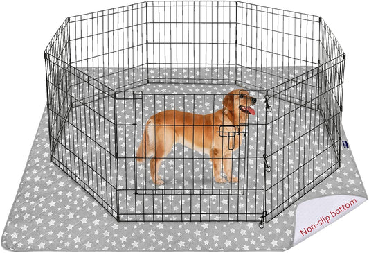 Dog Pee Pads , Waterproof Dog Pads, Non-Slip Whelping Pads, Grey Star-Moonsea Bedding