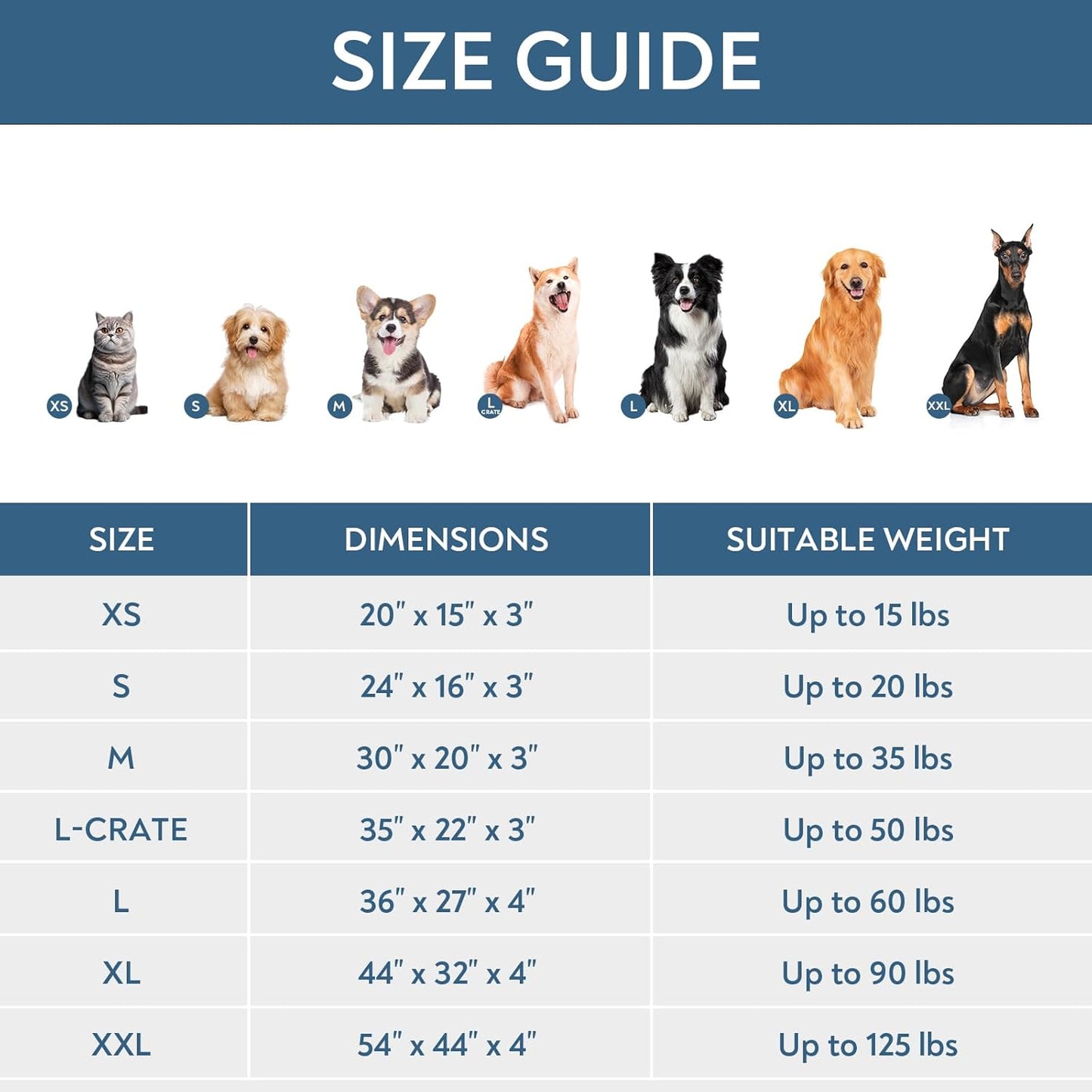 Dog Bed Cover with Zipper,  Replacement Washable, Pet Bed Cover with Anti-Slip Bottom, Bone