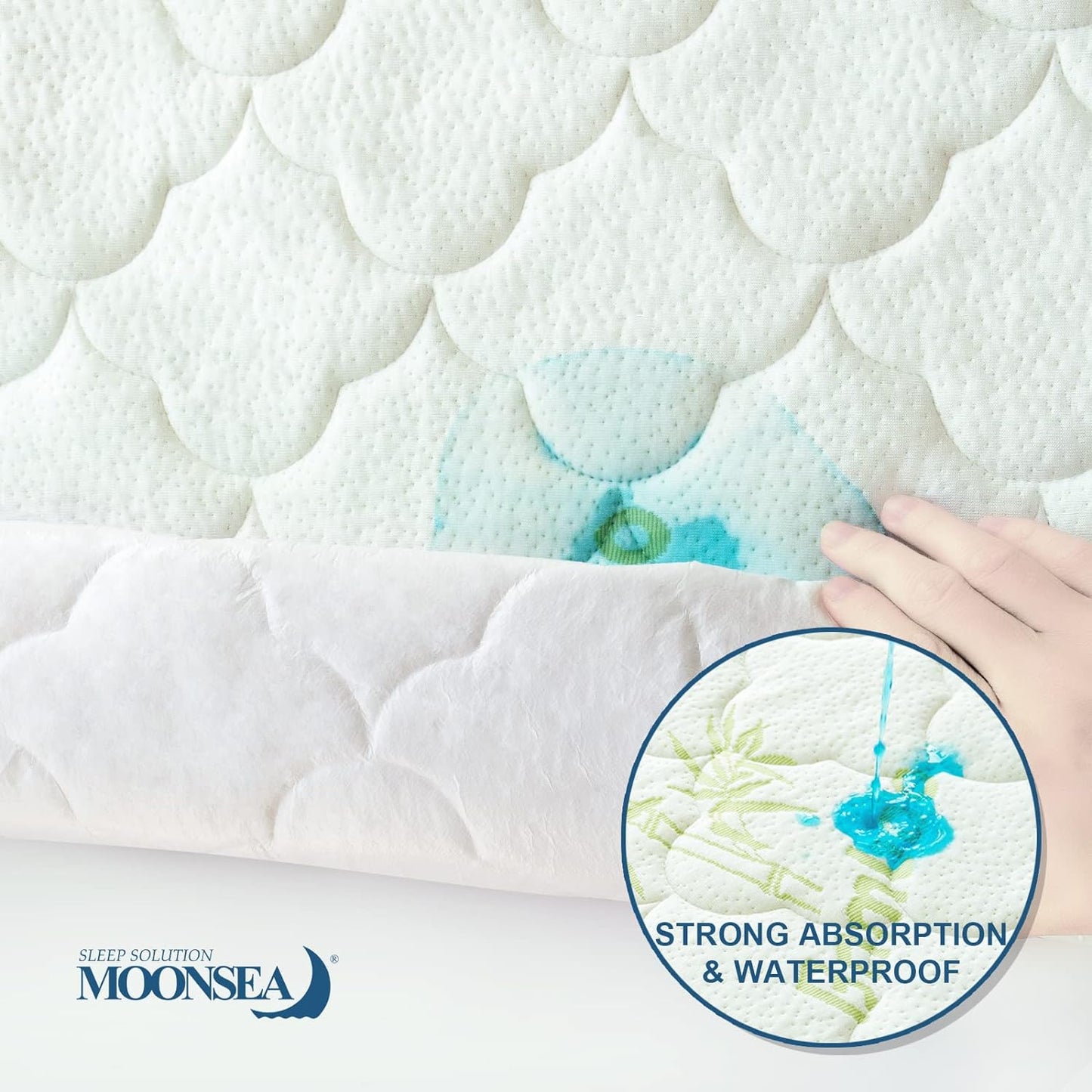 Toddler Travel Bed Cover, Kids Air Mattres Pad Sheet Viscose Made from Bamboo Mattress Protector Waterproof, Compatible with hiccapop Inflatable Travel Bed or EnerPlex Toddler Travel Bed