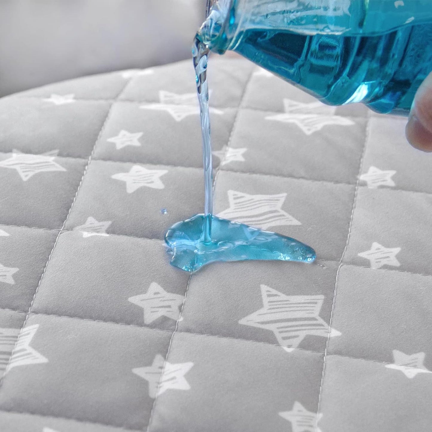Crib Mattress Pad Protector, Waterproof, 52'' x 28'', Microfiber, 2 Pack,Star