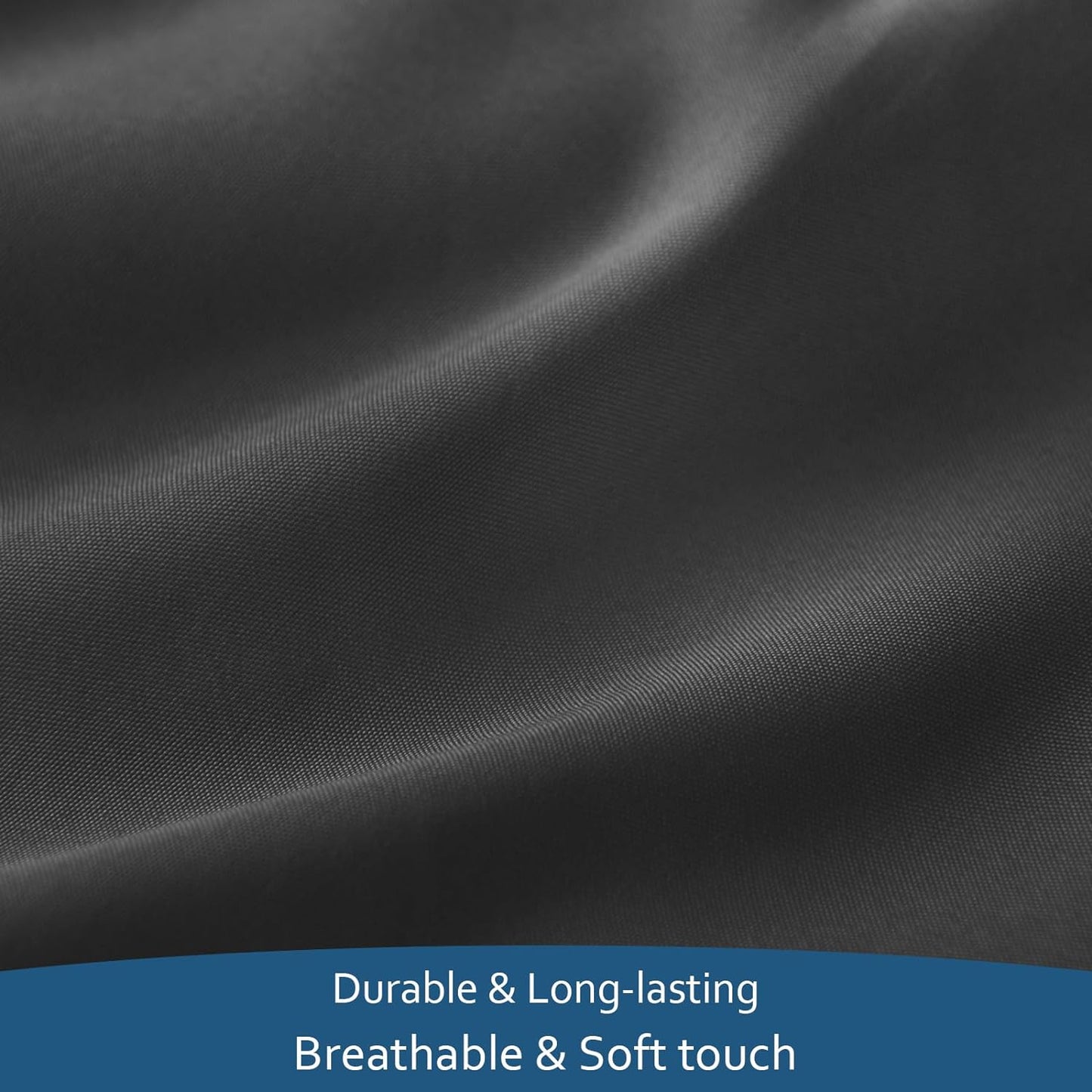 Sheet Set Deep Pocket - 4 Piece Extra Soft Bed Sheets - Side Storage Pocket Fitted Sheet & Pillowcase & Flat Sheet, Black