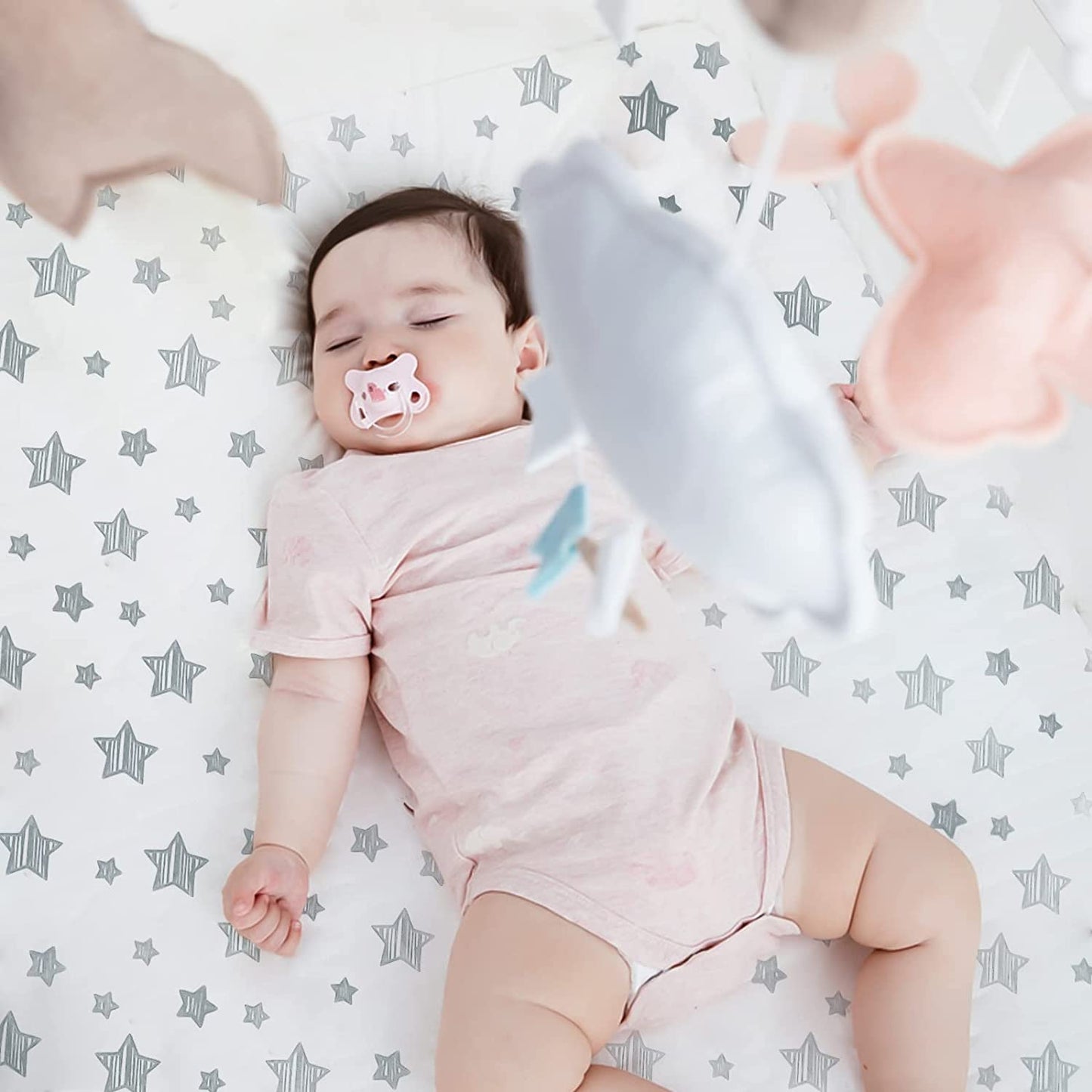 Crib sheets, Fit for Standard Size Crib, 4 Packs, Microfiber, Pink