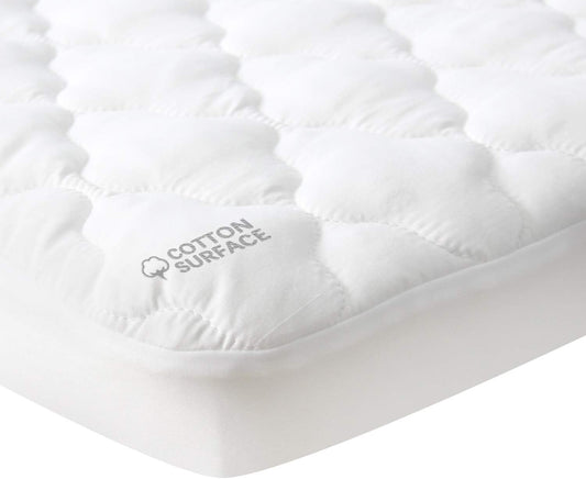 Pack N Play Mattress Pad Cover/ Protector - Cotton, Waterproof (for Standard Playpen/ Mini Crib) - Moonsea Bedding