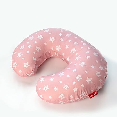 Nursing Pillow Cover, Snug Fits Boppy Nursing Pillows, Pink, Star Print