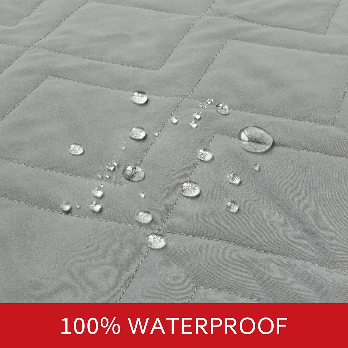 Dog Blanket Antislip Pet Bed Cover Sofa Couch Furniture Protector Cover,Waterproof ,Grey
