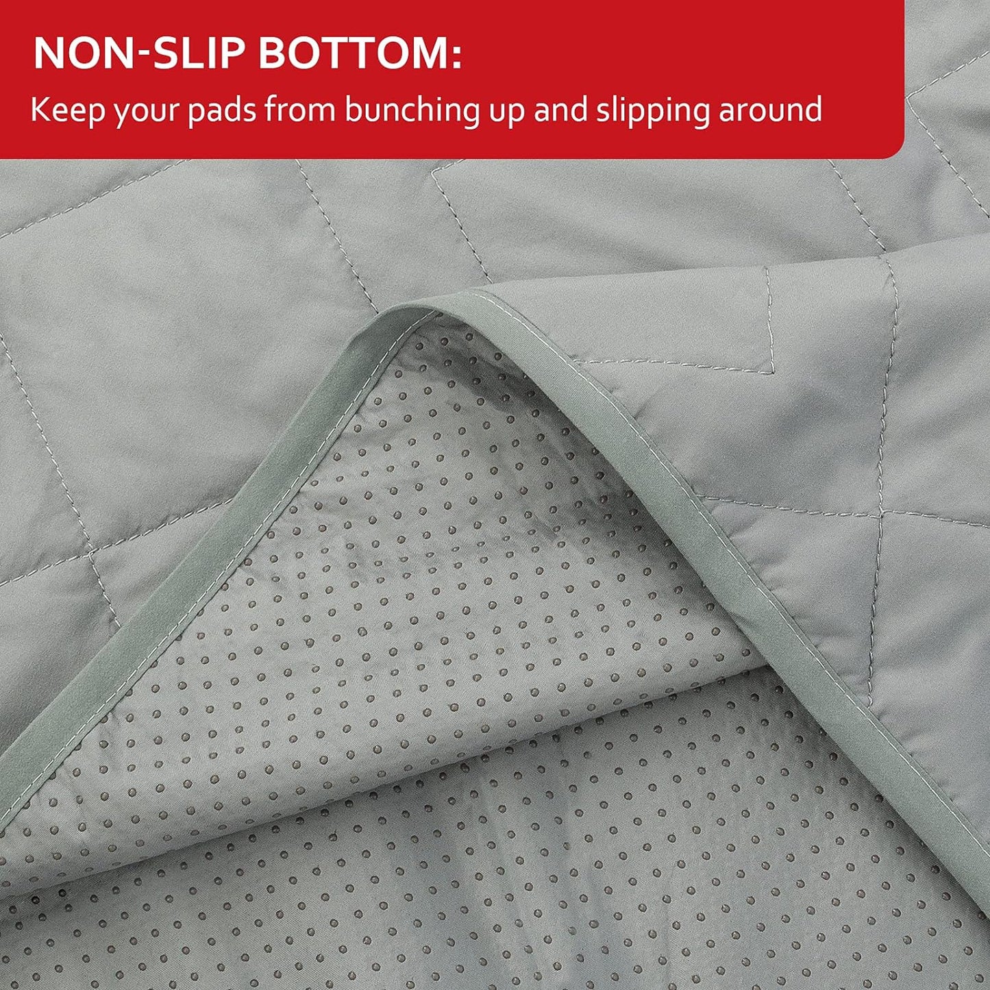 Dog Blanket Antislip Pet Bed Cover Sofa Couch Furniture Protector Cover,Waterproof ,Grey