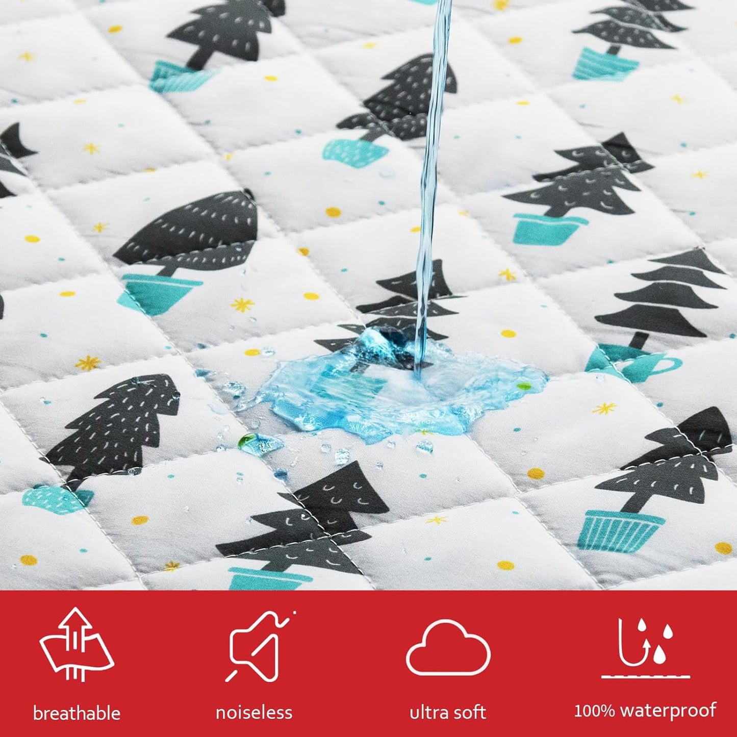 Crib Sheets - Fit For Standard Crib, Microfiber, Forest,52X28