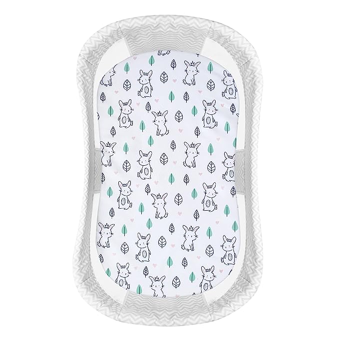 Bassinet Sheet, 33''x 17'', Microfiber, Bunny