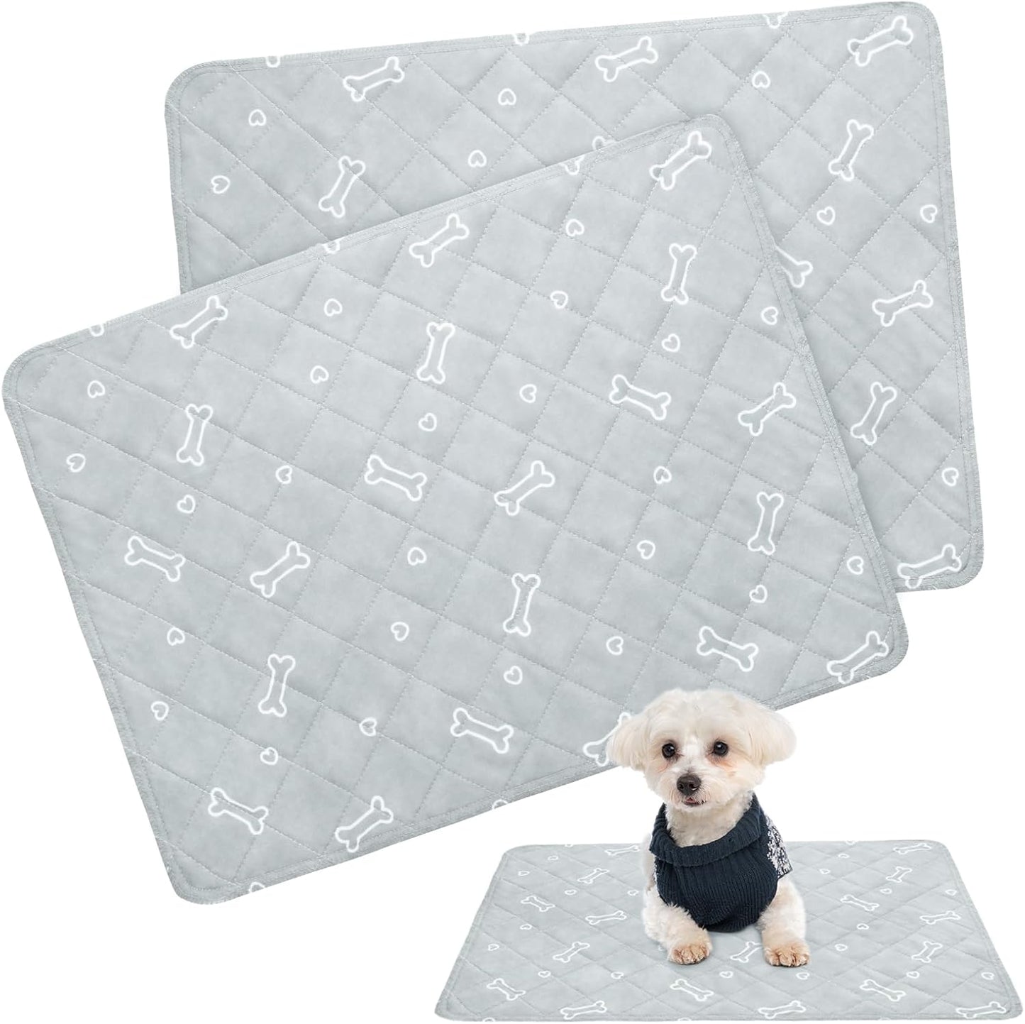 Washable Pee Pads , Non-Slip Training Pads for Dogs, Waterproof, 2 Pack