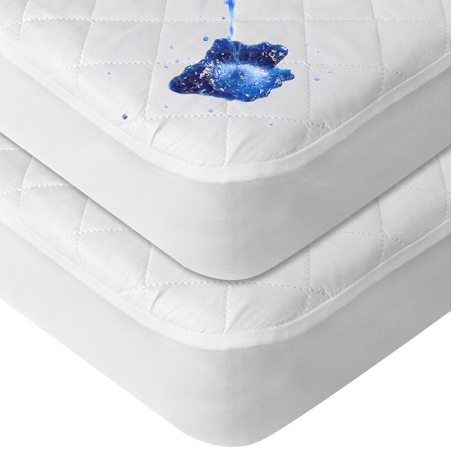 Crib Mattress Protector, Quilted Crib Mattress Pad Cover 52'' x 28