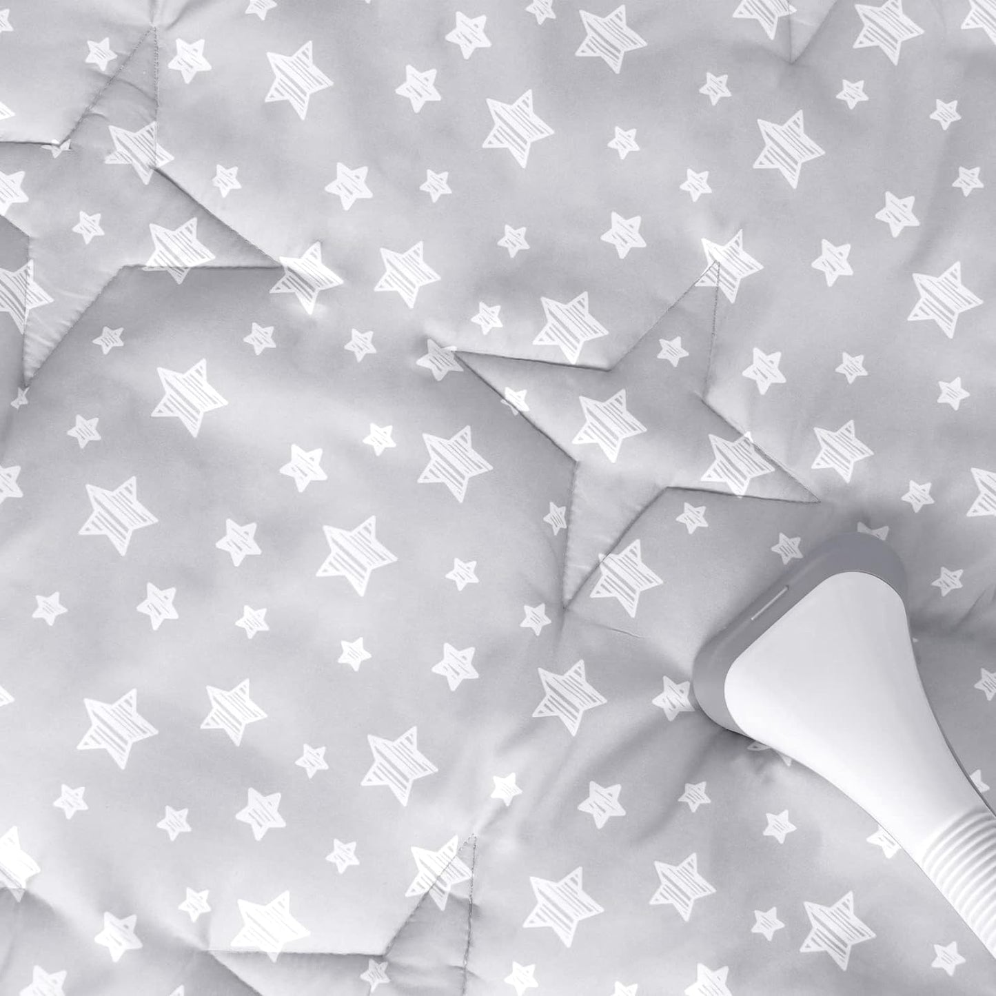 Baby Play Mat | Play Tent Mat - Square 45'' x 45'', Padded and Non-Slip Activity Mat for Kids and Toddlers, Grey Star