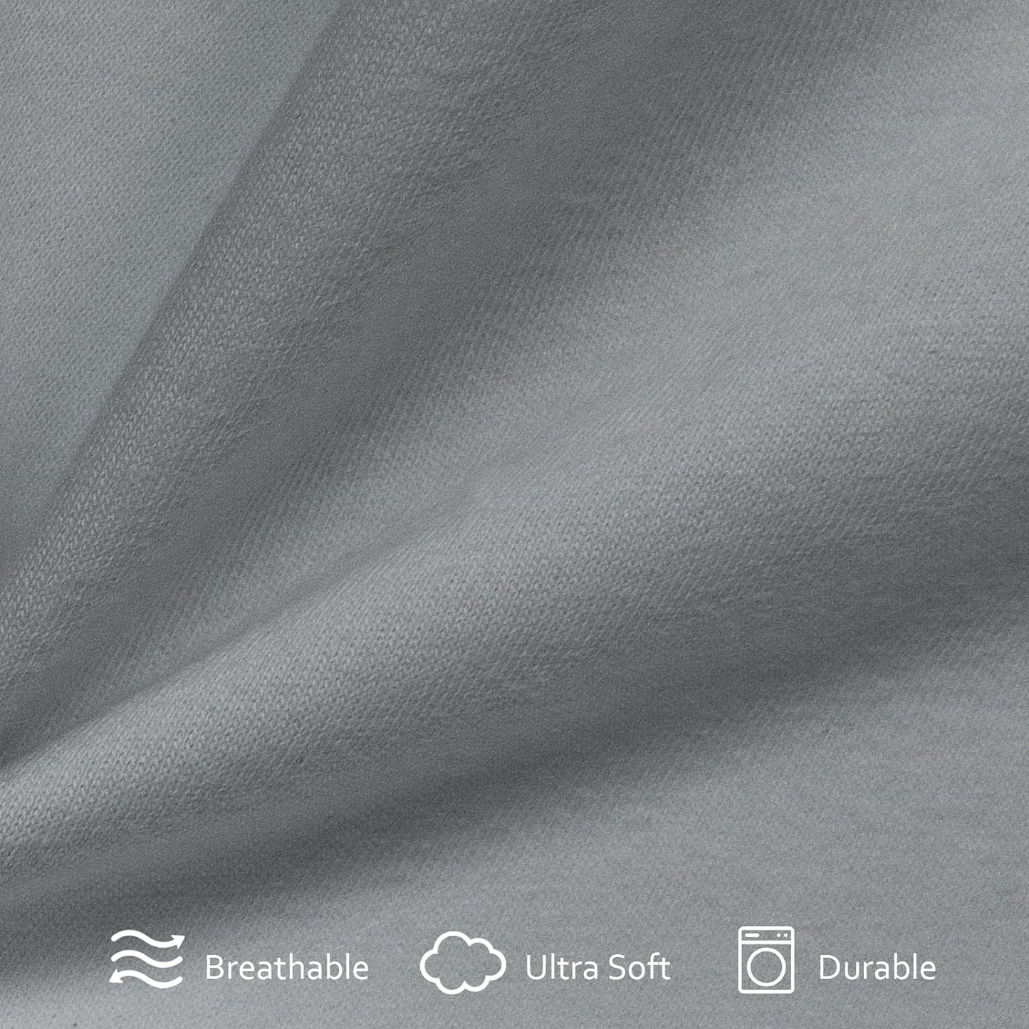 Cot Sheets, Ultra Soft and Breathable, Snug Fit for Narrow Twin Mattress/Camp Bunk Beds/RVs Bunk/Guest Beds/Army Cots/Trifold Mattress ,Grey, 31" x 75"