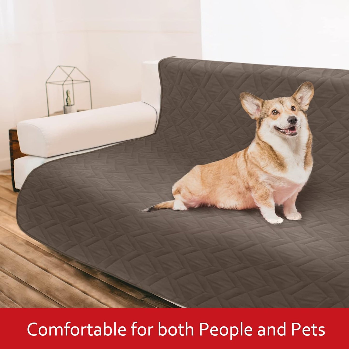 Dog Blanket Antislip Pet Bed Cover Sofa Couch Furniture Protector Cover,Waterproof ,Chocolate