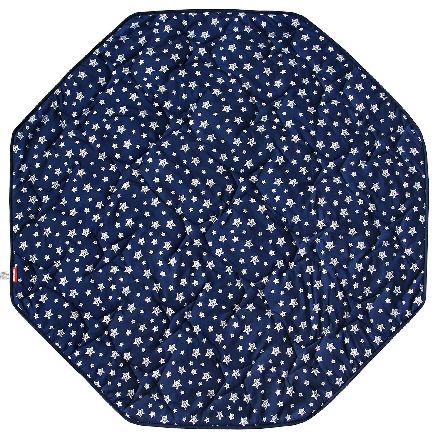 Baby Play Mat | Octagon Playpen Mat - Padded and Non Slip Activity Mat for Infant & Toddler, Navy Star - Moonsea Bedding
