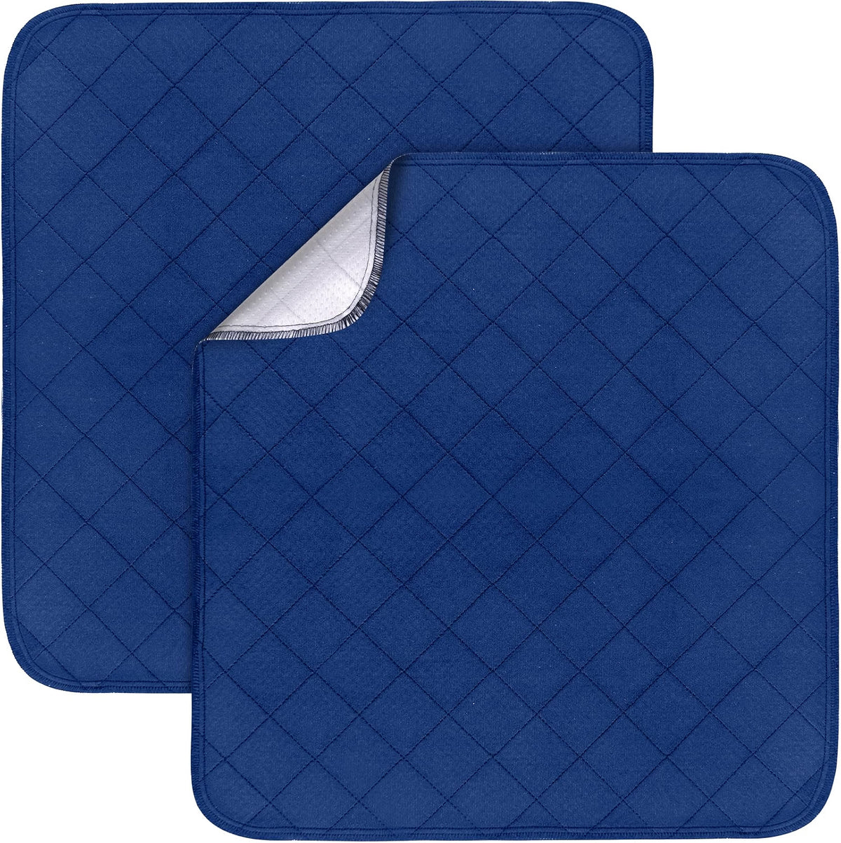 Waterproof Chair Pads for Incontinence, Washable Reusable Seat Protectors with Non-Slip Back, 2 Pack