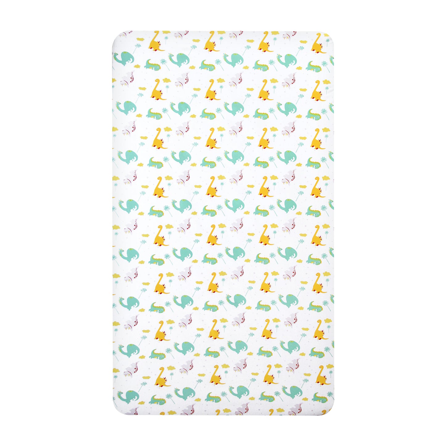 Crib Sheets - Fit For Standard Crib, Microfiber, Dinosaur