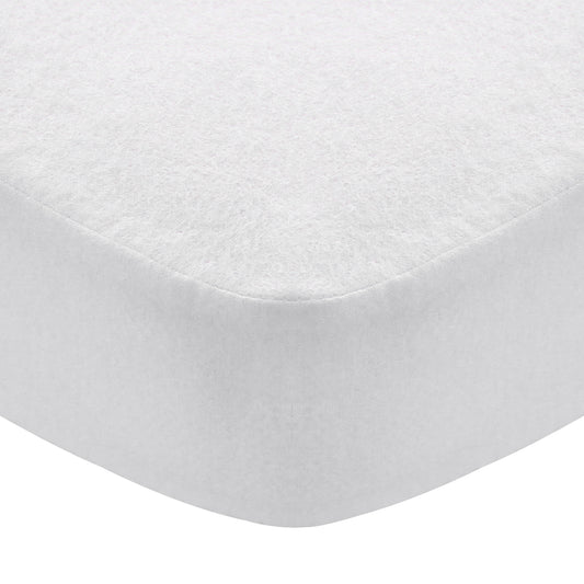 Crib Sheet-100% Cotton Flannel, Heavenly Soft, White