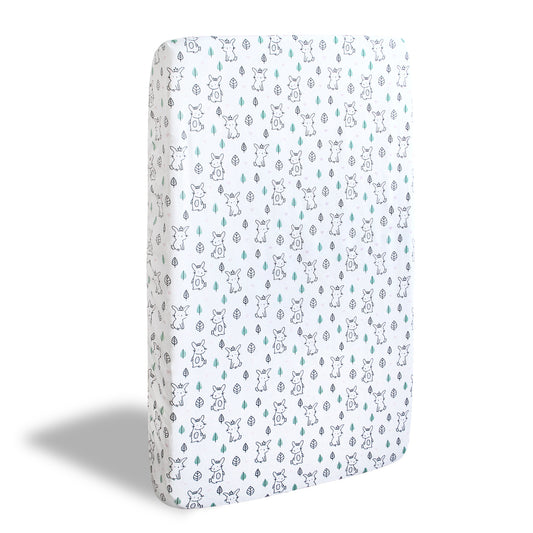Crib Sheets - Fit For Standard Crib, Microfiber, Rabbit