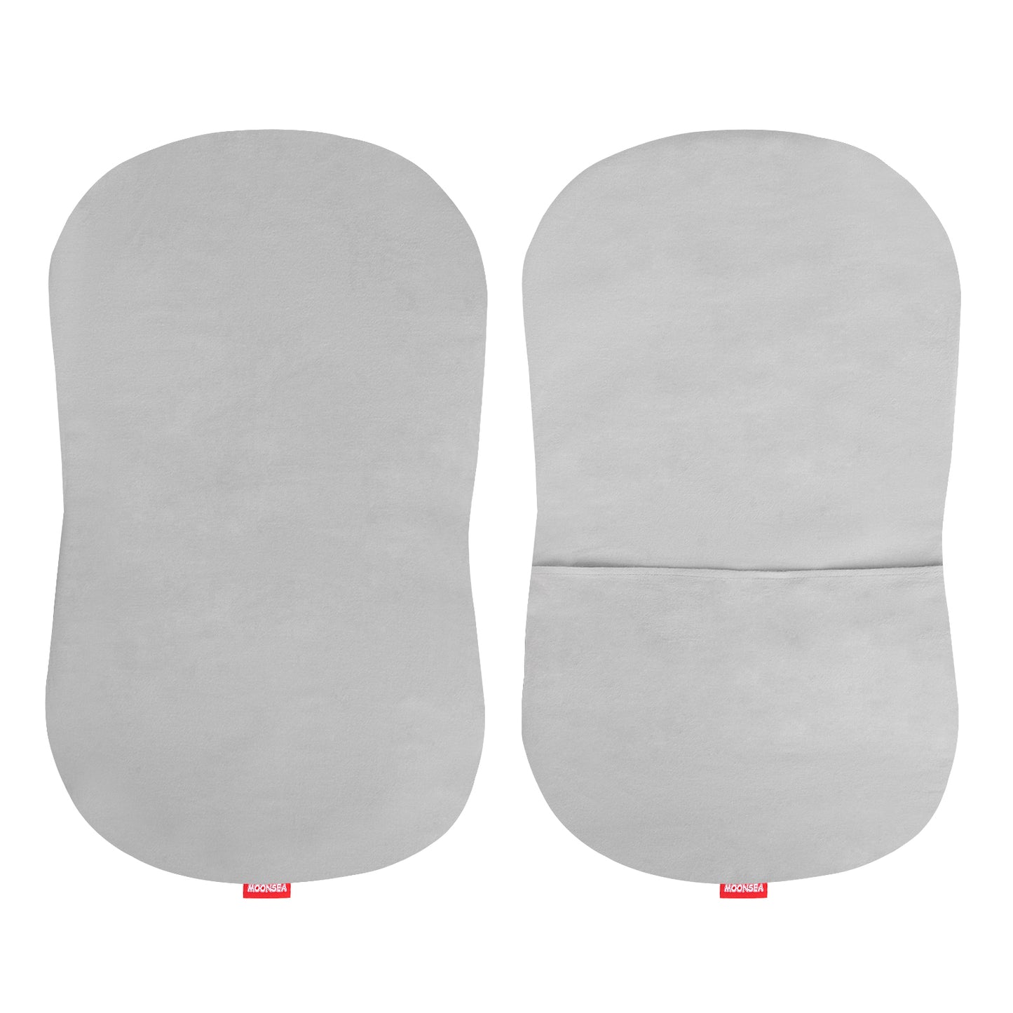Bassinet Sheet- 100% Cotton Flannel, Soft, Breathable, 30" x 18", Grey