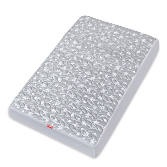 Travel Crib Sheet- Quilted, Breathable, Stars Print