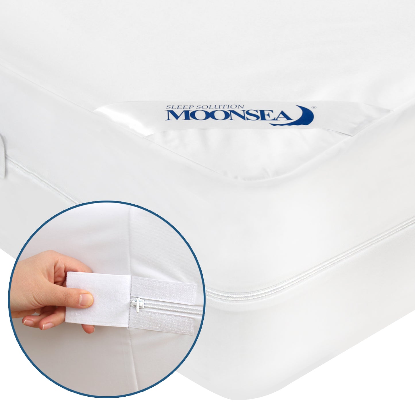 Waterproof Mattress Protector- Zippered 6 Sides, Hypoallergenic, Breathable