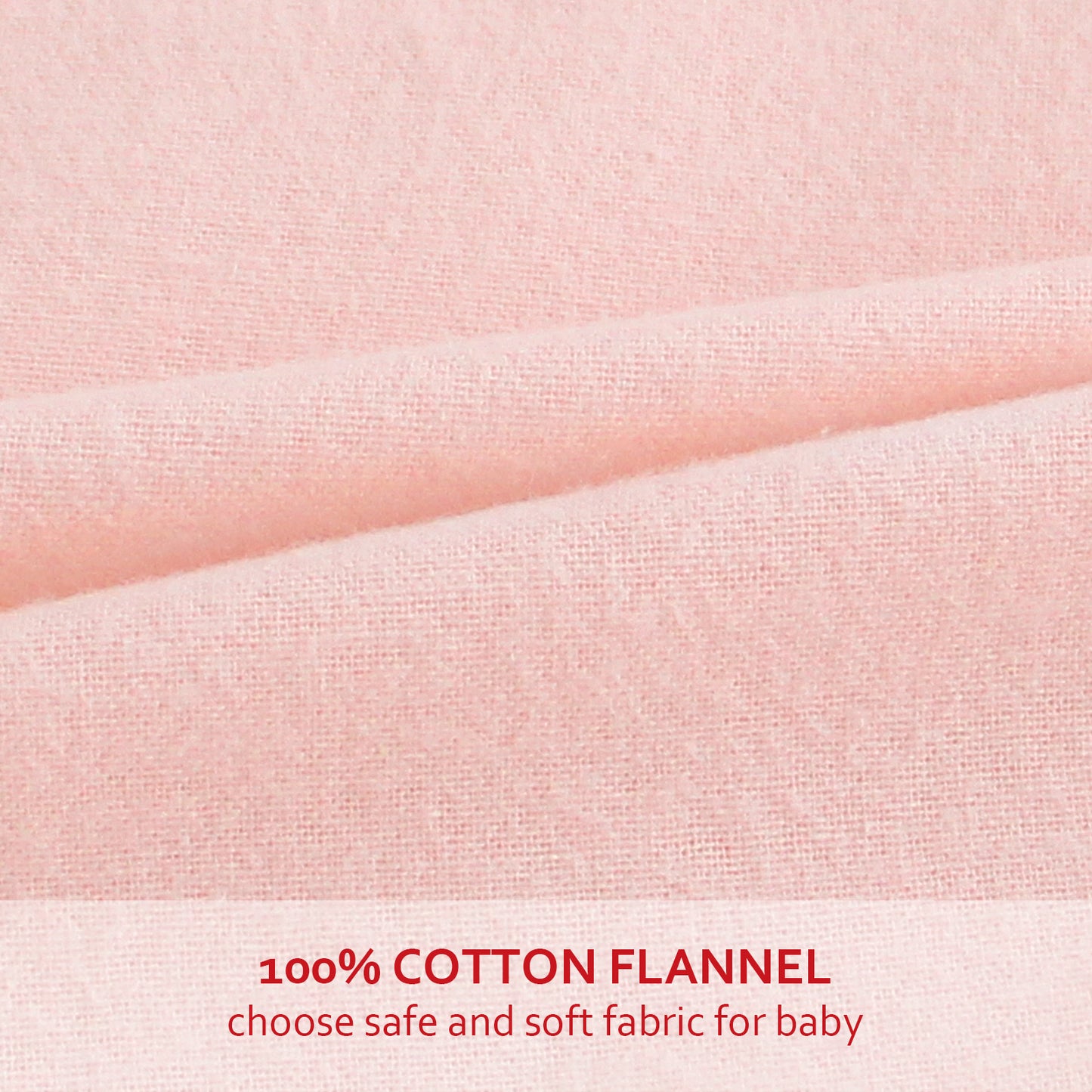 Bassinet Sheet- 100% Cotton Flannel, Soft, Breathable, 30" x 18", Pink