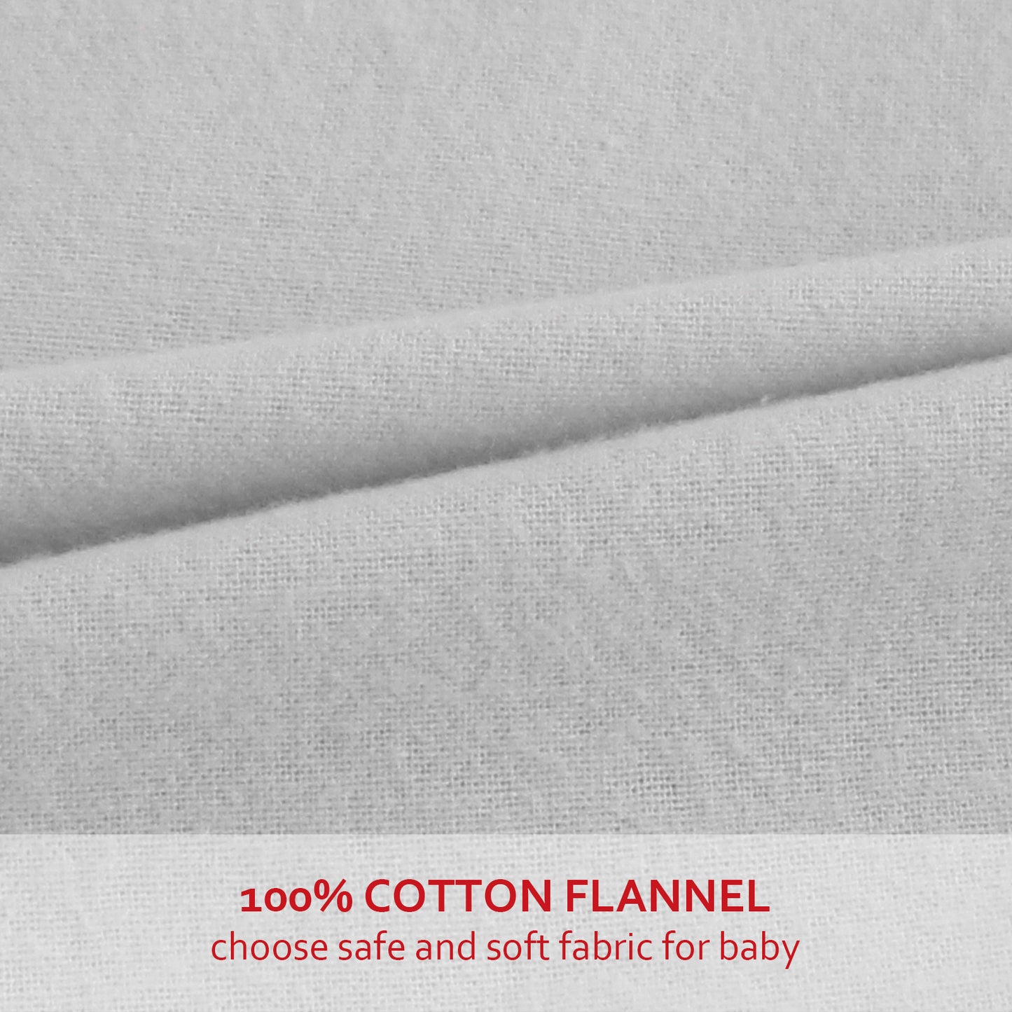 Bassinet Sheet- 100% Cotton Flannel, Soft, Breathable, 30" x 18", Grey