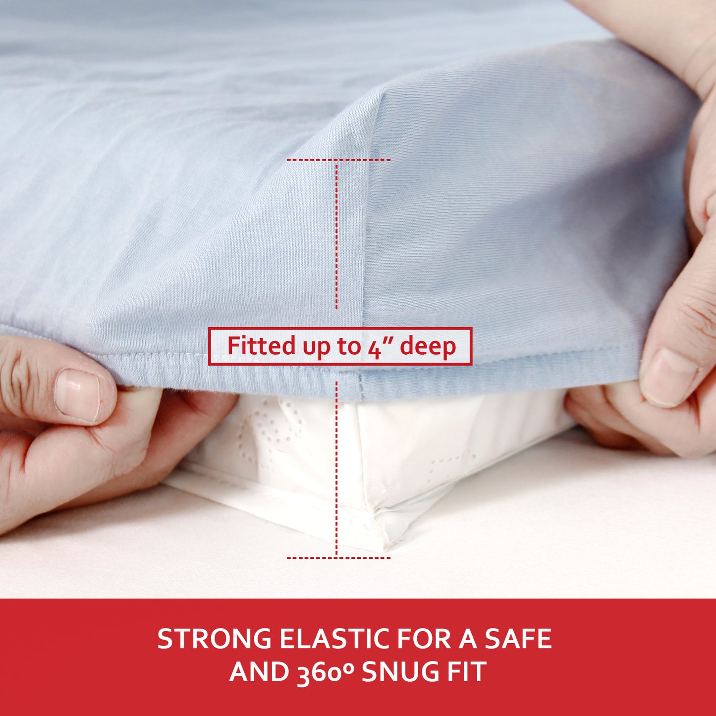 Changing Pad Cover- Blue, Ultra Soft Jersey Knit Cotton