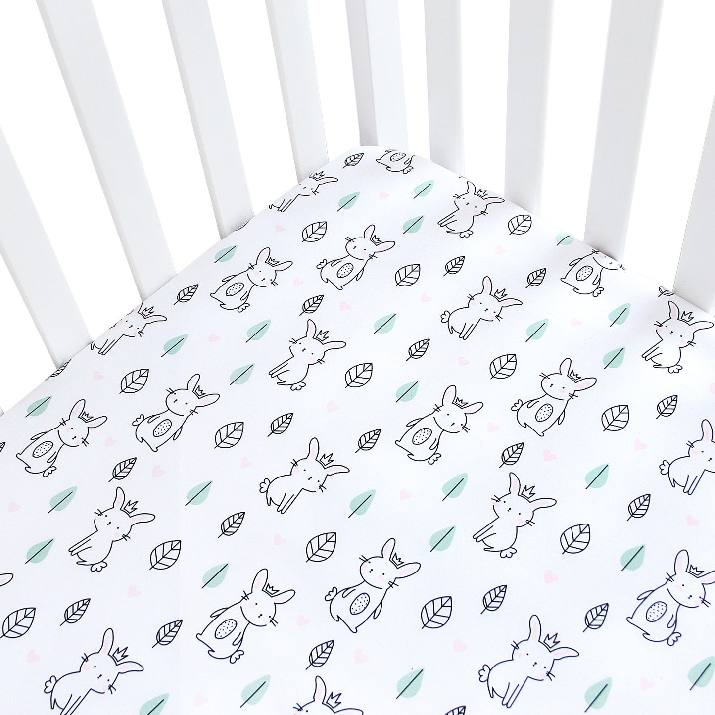 Crib Sheets - Fit For Standard Crib, Microfiber, Rabbit