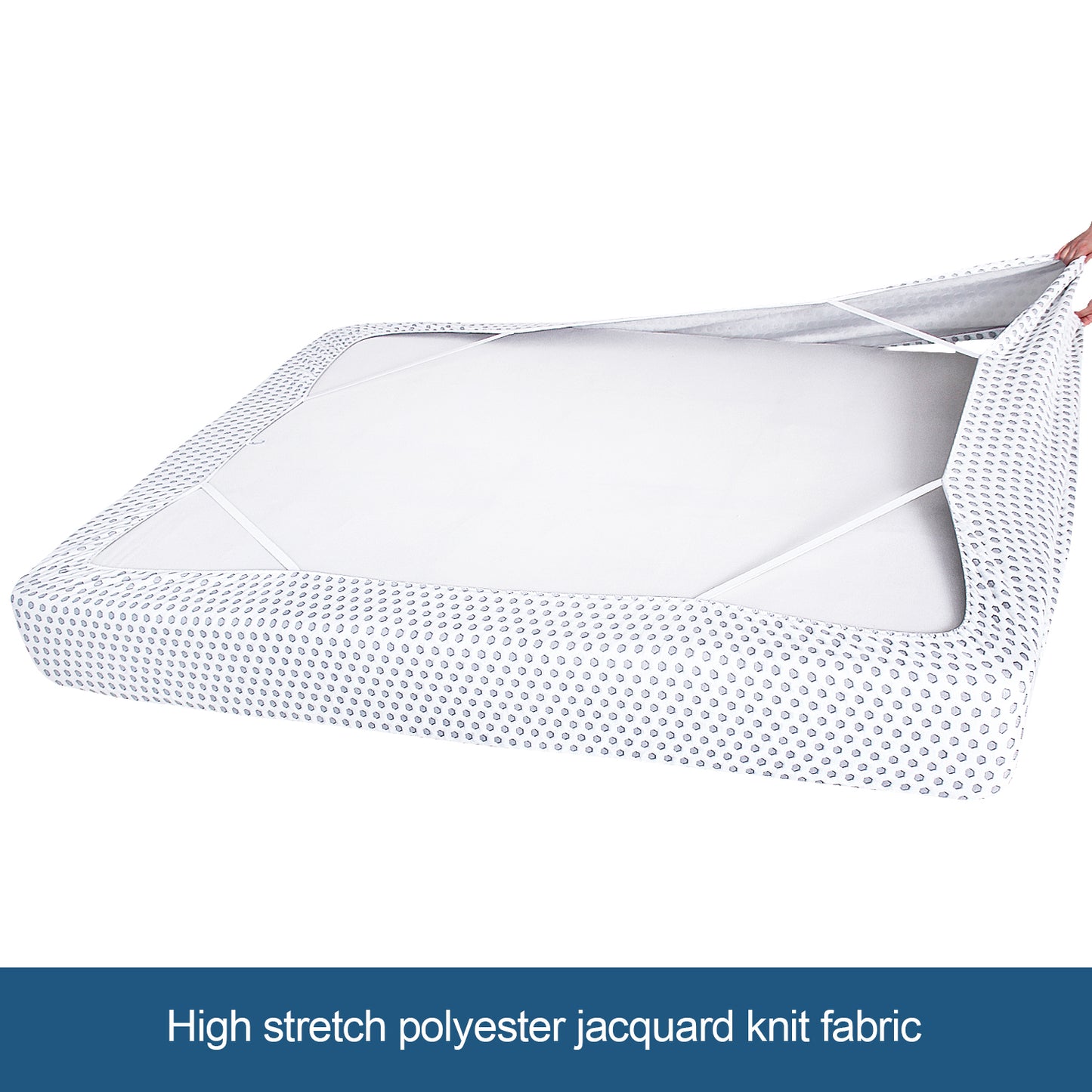 Box Spring Cover-Thick, Durable, 4 Sides, Easy on/Easy Off, Wrinkle Resistant