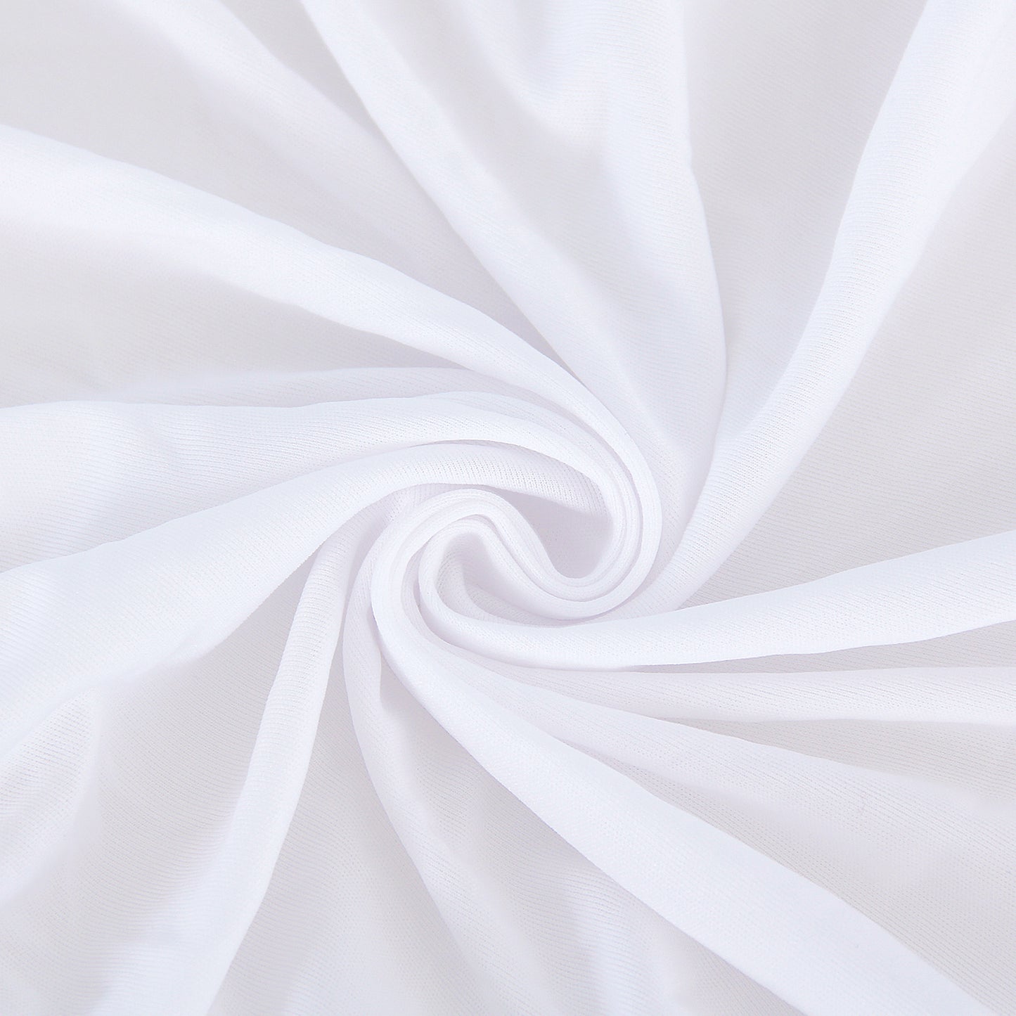 Box Spring Cover- Elastic Fabric Wrap, Sleek Alternative, White