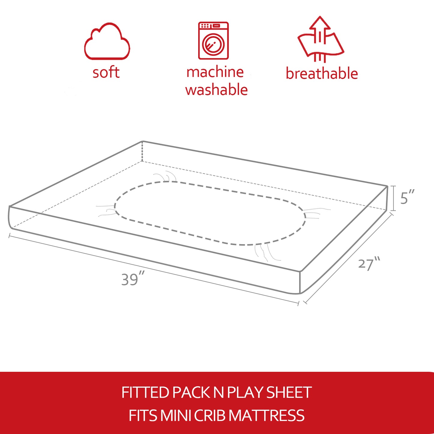 Pack and Play Sheets, Compatible with Graco Pack n Play/Mini Crib,2 Packs Microfiber, Planet & Flower