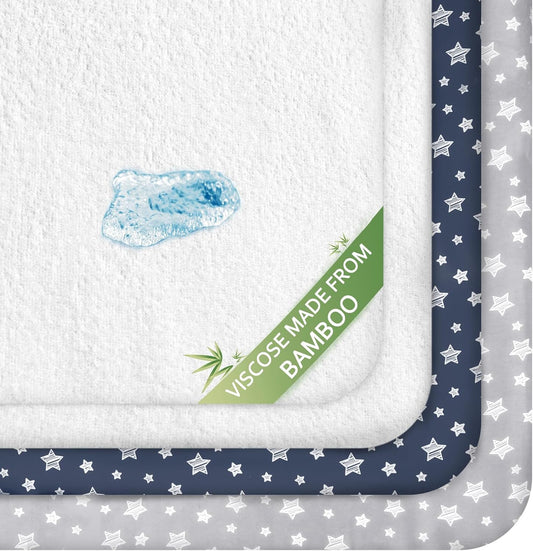 Crib sheets, Fit for Standard Size Crib, 4Packs, Bamboo