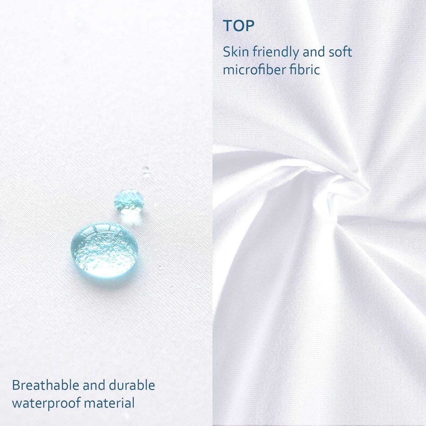 Mattress Cover/Protector- ,Breathable  Diamond Quilted, Durable, Noisless, Polyester