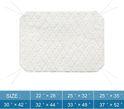 Elevated 2 Pack Soft Plush Dog/Cat Beds Pad, Waterproof with Corner Straps, Machine Washable (Pad Only, Bed not Included)