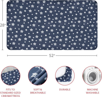 Crib sheets, Fit for Standard Size Crib, 4Packs, Bamboo