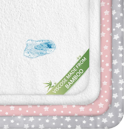 Crib sheets, Fit for Standard Size Crib, 4Packs, Bamboo