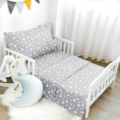 Toddler Bed Sheets Sets 3 Piece, Breathable Microfiber Kids' Sheet & Pillowcase Set for Toddler Bed, Silky Soft Toddler Sheet Set
