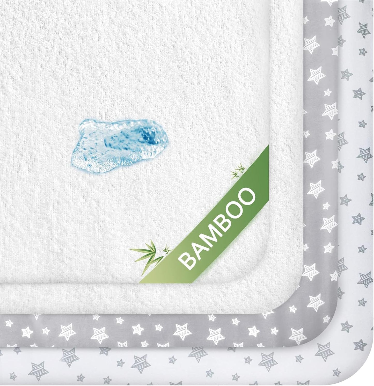 Crib sheets, Fit for Standard Size Crib, 4Packs, Bamboo