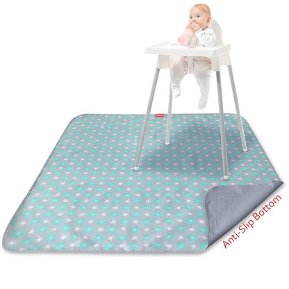 Splat Mat, for Under High Chair Mat, Mealtime Baby Art/Crafts/Playtime, Anti Slip, Waterproof, 42x46