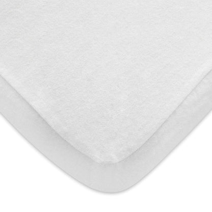 Pack n Play Sheet | Mini Crib Sheet - 100% Cotton Flannel, Fits Graco Pack and Play, White-Moonsea Bedding