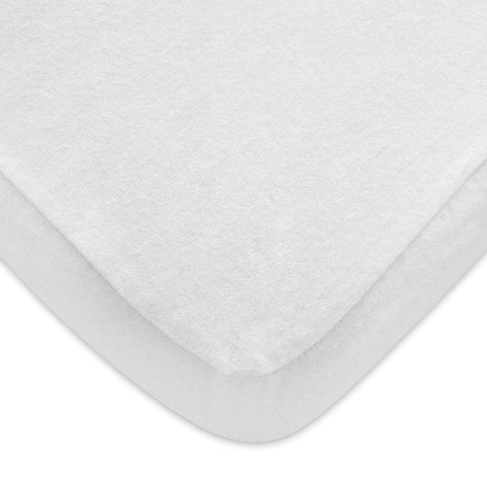 Pack n Play Sheet | Mini Crib Sheet - 100% Cotton Flannel, Fits Graco Pack and Play, White-Moonsea Bedding