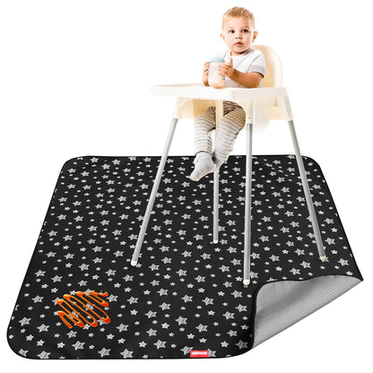 Splat Mat, for Under High Chair Mat, Mealtime Baby Art/Crafts/Playtime, Anti Slip, Waterproof, 42x46