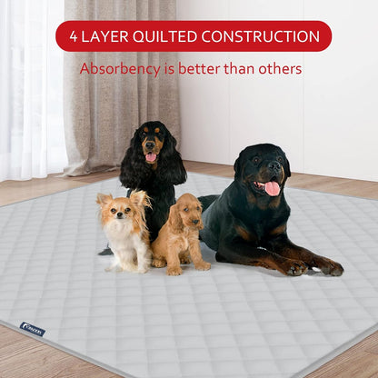 Dog Pee Pads , Waterproof Dog Pads, Non-Slip Whelping Pads, Grey